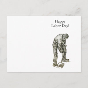 Dag van de Arbeid Van Gogh Werken Man Tekening Briefkaart