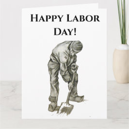 Dag van de Arbeid Van Gogh Werken Man Tekening Kaart
