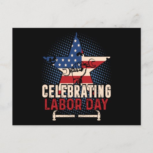 Dag van de arbeid vieren briefkaart (Voorkant)