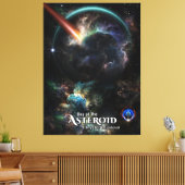 Dag van de Asteroïde SciFi Fractal Art Canvas Afdruk (Insitu (Woonkamer))