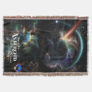 Dag van de Asteroïde SciFi Fractal Art Deken