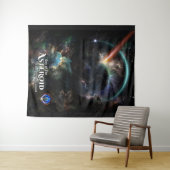Dag van de Asteroïde SciFi Fractal Art Wandkleed (In Situ (horizontaal))