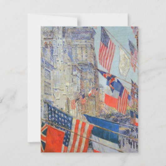 Dag van de bondgenoten, mei 1917, Childe Hassam, (Voorkant)