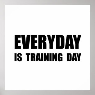 Dag van de dagelijkse training poster