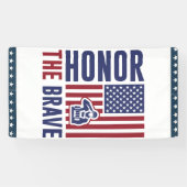 Dag van de dappere veteranen | patriottisch leger spandoek (Horizontaal)