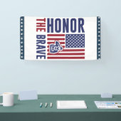 Dag van de dappere veteranen | patriottisch leger spandoek (Beurs)