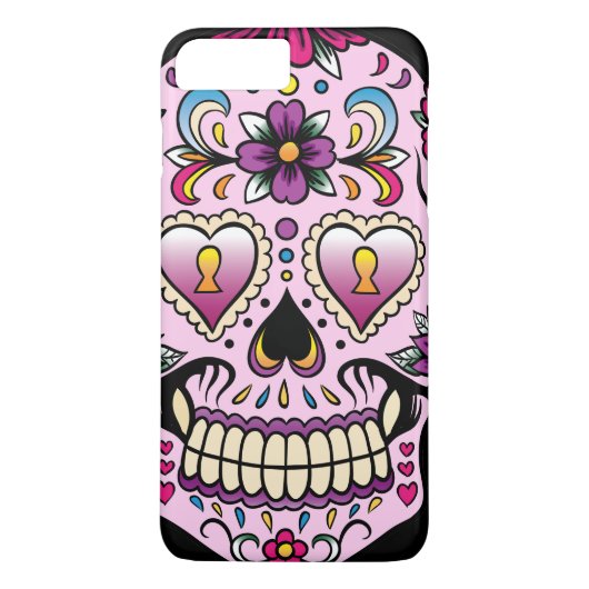 Dag van de Dead Sugar Skull Roze Case-Mate iPhone Case (Achterkant)