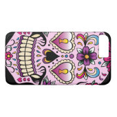 Dag van de Dead Sugar Skull Roze Case-Mate iPhone Case (Achterkant (Horizontaal))