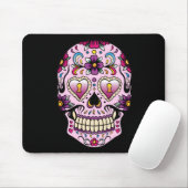 Dag van de Dead Sugar Skull Roze Muismat (Met muis)