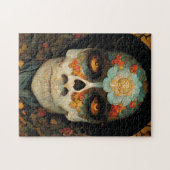 Dag van de dode 1 Fantastische schedel Legpuzzel (Horizontaal)