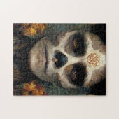 Dag van de dode 3 Fantastische schedel Legpuzzel (Horizontaal)