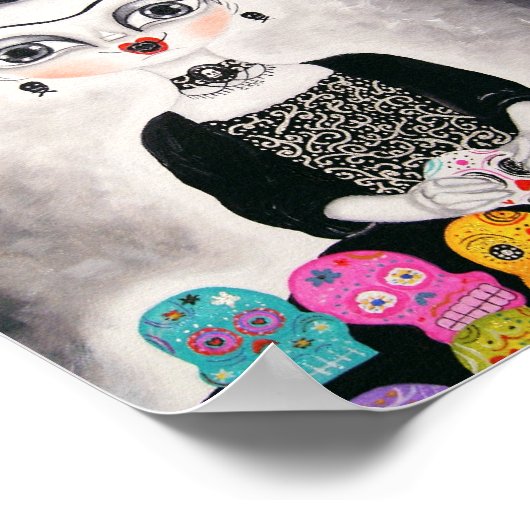 Dag van de dode afdruk poster (Hoek)