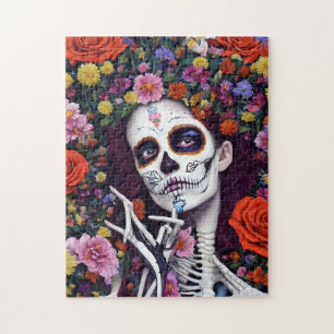 Dag van de dode AI-kunst Legpuzzel