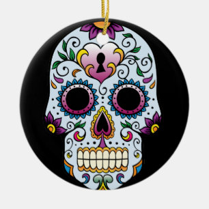 Dag van de Dode Blauwe Ornament van de Suiker