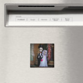 Dag van de dode bruid en bruidegom magneet (Insitu (Vaatwasser))