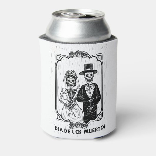 Dag van de dode bruiloft blikjeskoeler (Blikje Achterkant)