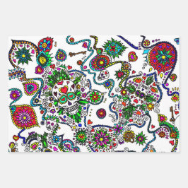 Dag van de Dode Cadeauverpakking Inpakpapier Vel