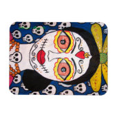 Dag van de dode Catrina flexibele magneet (Horizontaal)