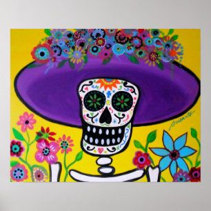 DAG VAN DE DODE CATRINA-SCHILDING POSTER