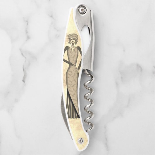 Dag van de dode Catrina Skeleton Doll Kurkentrekker (Achterkant)