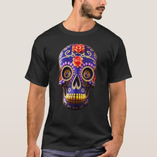 Dag van de dode dia de los Muertos calavera-suiker T-shirt