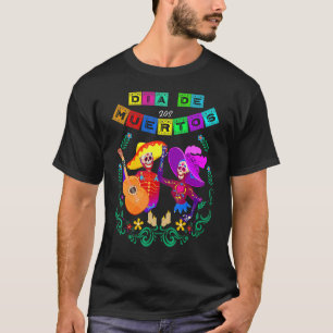 Dag van de Dode Dia de los Muertos Mexican Skull T-shirt