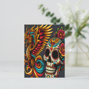 Dag van de Dode Drakenschedel Briefkaart