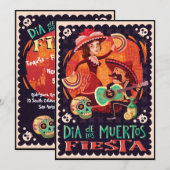 Dag van de dode familie Fiesta-feestdag Kaart (Voorkant / Achterkant)