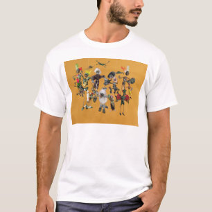Dag van de dode figuren uit Oaxaca T-shirt