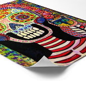 Dag van de dode Frida & Skeleton Owl Poster (Hoek)