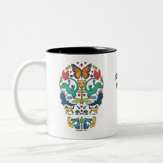 Dag van de Dode Geest Dier Mok (Links)