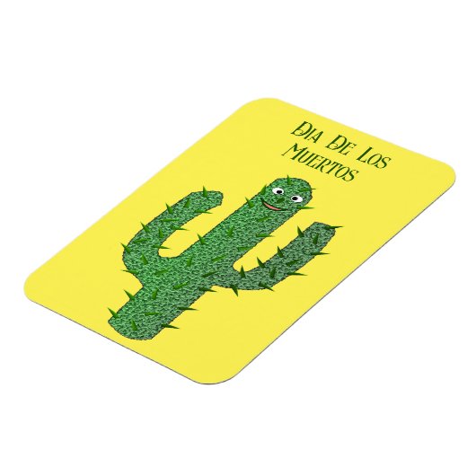 Dag van de Dode Gelukkige Cactus Custom Magneet (Linkerzijde)