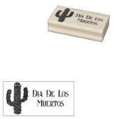 Dag van de Dode Gelukkige Cactus Custom Rubberstempel (Gestempeld)