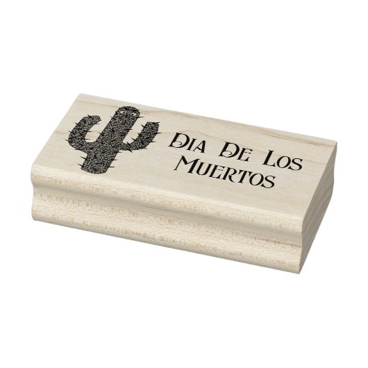 Dag van de Dode Gelukkige Cactus Custom Rubberstempel (Stempel)