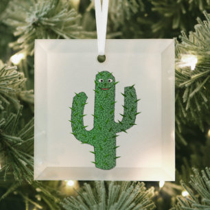 Dag van de Dode Gelukkige Cactus Glas Ornament
