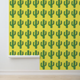 Dag van de Dode Gelukkige Cactus Patterned Behang