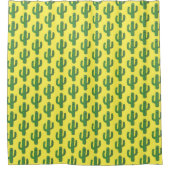 Dag van de Dode Gelukkige Cactus Patterned Douchegordijn (Voorkant)