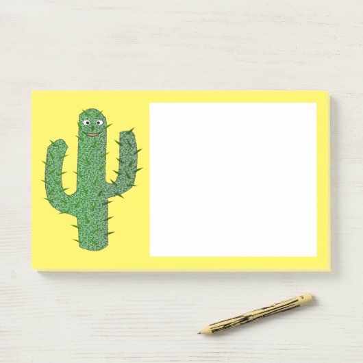 Dag van de Dode Gelukkige Cactus Post-it® Notes (Op bureau)