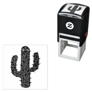 Dag van de Dode Gelukkige Cactus Zelfinktende Stempel
