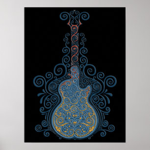 Dag van de dode gitaar poster