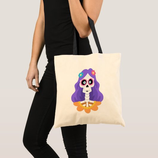 Dag van de dode halloween Canvas tas (Voorkant (product))