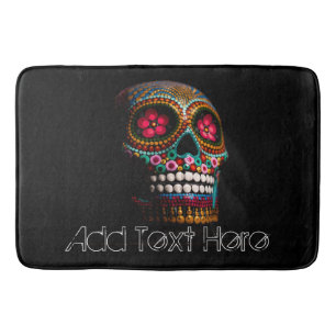 Dag van de dode halloween Cute Painted Skull Badmat