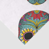 Dag van de dode, heldere schedel tissuepapier (Detail)