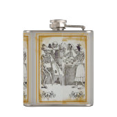 Dag van de dode - José Posada Flask Heupfles (Achterkant)