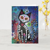 Dag van de Dode Kat door Prisarts Kaart (Gele Bloem)