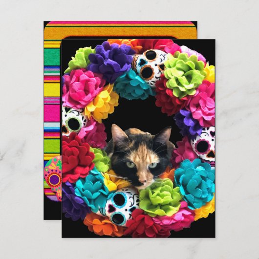 Dag van de Dode Kat Kerstkaart (Voorkant / Achterkant)