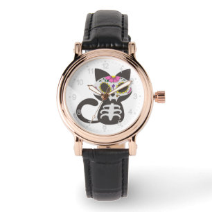 Dag van de dode kat - Kies achtergrondkleur Horloge