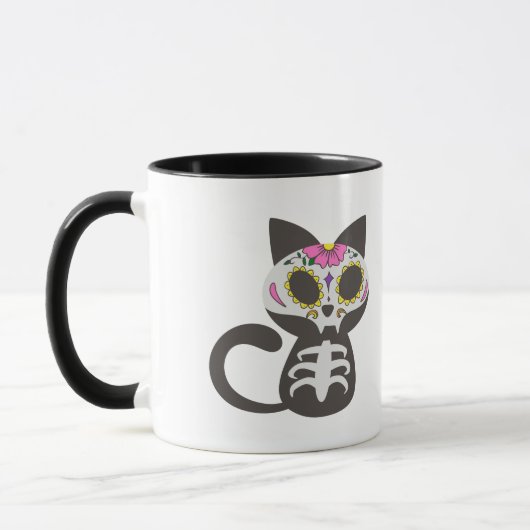 Dag van de dode kat - Kies achtergrondkleur Mok (Links)