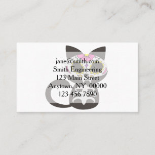 Dag van de dode kat - Kies achtergrondkleur Visitekaartje