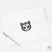 Dag van de dode kat ronde sticker (Envelop)